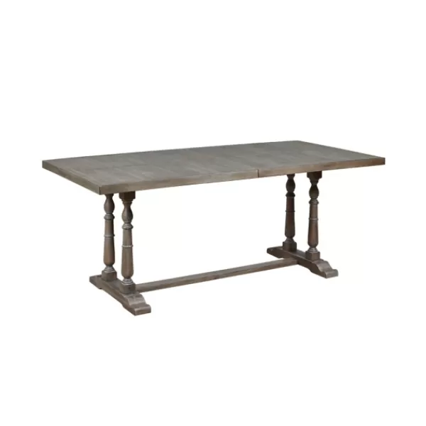 Dining Tables-Kirkland's Home Martha Stewart Tiffany Pedestal Dining Table Gray