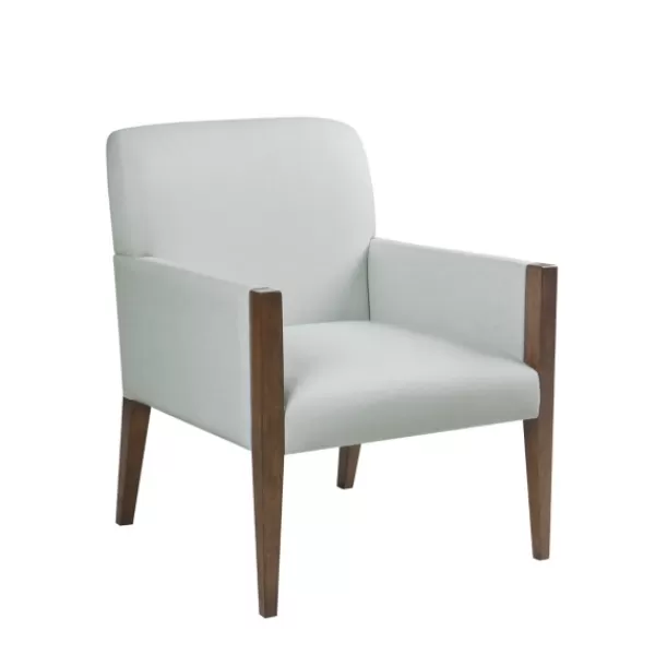 Accent Chairs-Kirkland's Home Martha Stewart Wood Trim Accent Chair Ivory