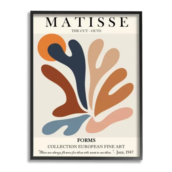 Canvas Art-Kirkland's Home Matisse Abstract Framed Canvas Art Print Multi