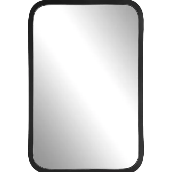 Decorative Mirrors-Kirkland's Home Matte Black Rectangular Wall Mirror