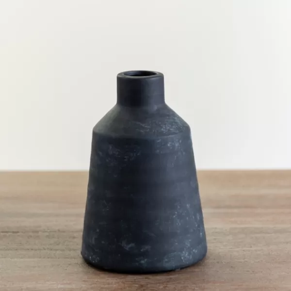 Vases-Kirkland's Home Matte Modern Vase, 6 In. Black