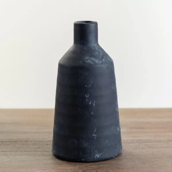 Vases-Kirkland's Home Matte Modern Vase, 9 In. Black