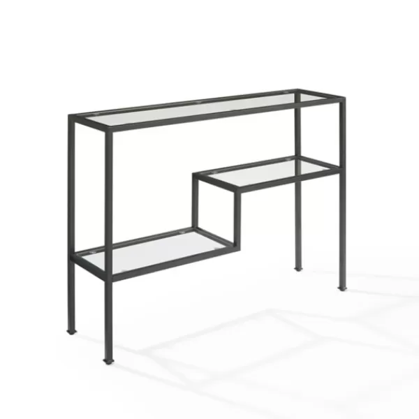 Console Tables-Kirkland's Home Matte Multi Level Console Table Black