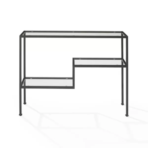 Console Tables-Kirkland's Home Matte Multi Level Console Table Black