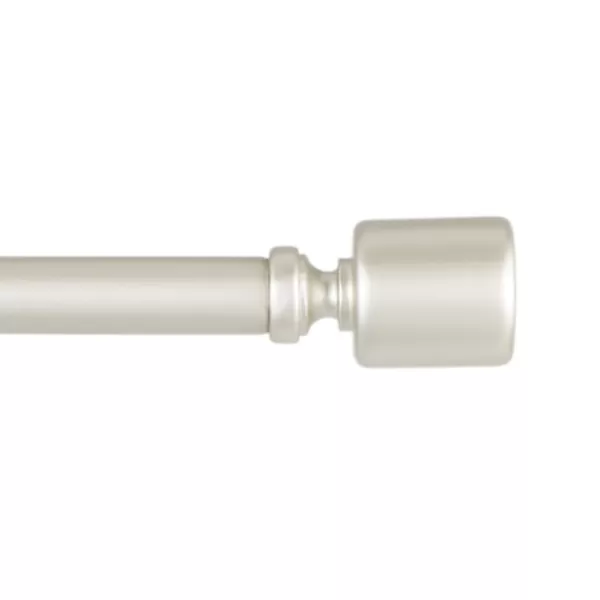 Curtain Rods & Hardware-Kirkland's Home Matte Nickel Rhys Cylinder Curtain Rod, 120 In.