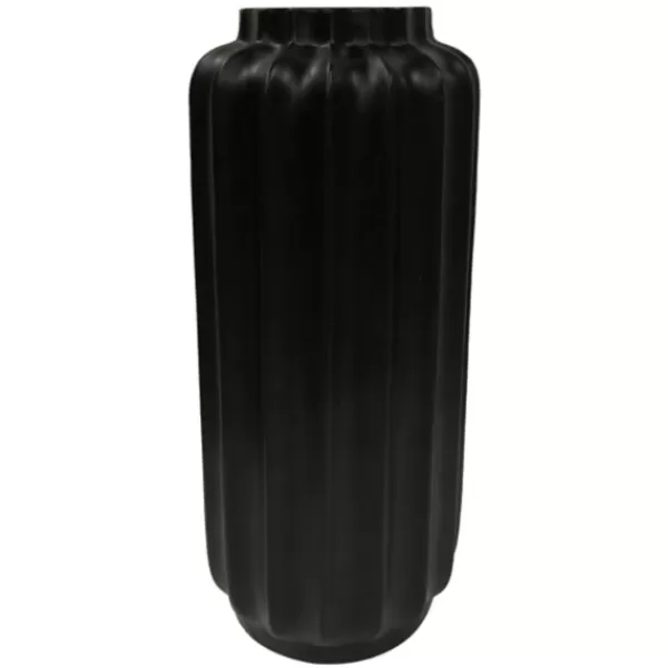 Vases-Kirkland's Home Matte Resin Floor Vase, 33 In. Black