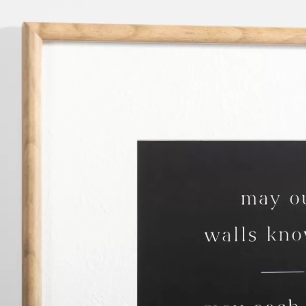 Wall Quotes & Signs-Kirkland's Home May Our Walls Know Joy Framed Wall Plaque White/Black