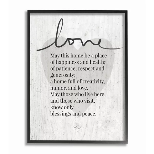 Wall Quotes & Signs-Kirkland's Home May This Home Framed Giclee Canvas Art Print Gray