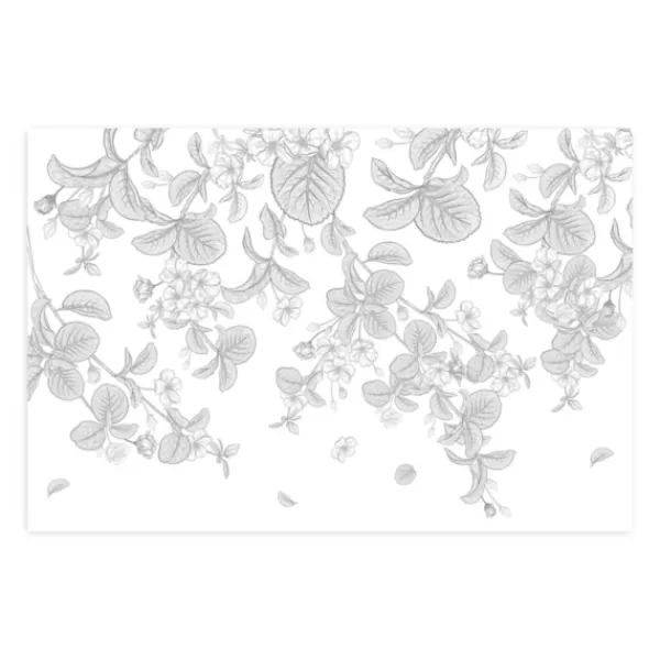 Wall Murals & Wall Decals-Kirkland's Home Medium Leaves Peel And Stick Wall Mural Black/White