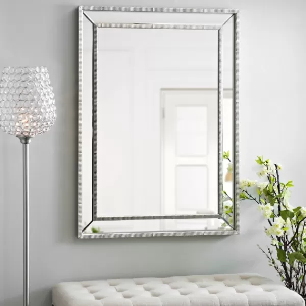 Decorative Mirrors-Kirkland's Home Medium Silver Luxe Mirror, 31.5X43.5 In.