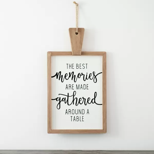 Wall Quotes & Signs-Kirkland's Home Memories Around A Table Cutting Board Wall Plaque Brown/White