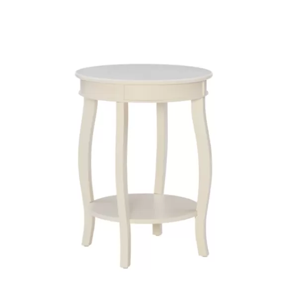 Accent & End Tables-Kirkland's Home Merryweather Off White Accent Table Ivory