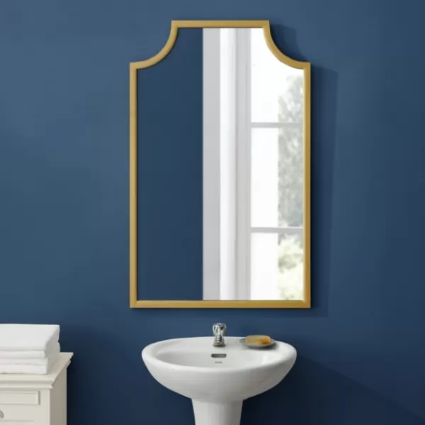 Decorative Mirrors-Kirkland's Home Metal Abigail Mirror Gold