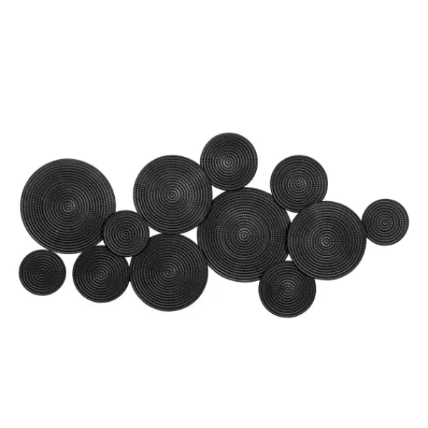 Wall Plaques-Kirkland's Home Metal Circles Wall Plaque Black