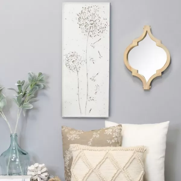 Wall Plaques-Kirkland's Home Metal Dandelion Wall Plaque White