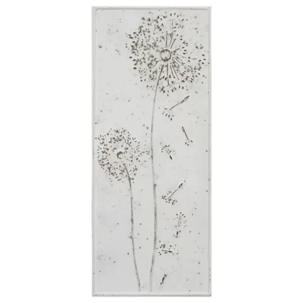 Wall Plaques-Kirkland's Home Metal Dandelion Wall Plaque White