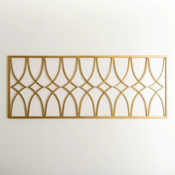 Wall Plaques-Kirkland's Home Metal Diamonds Wall Plaque Gold