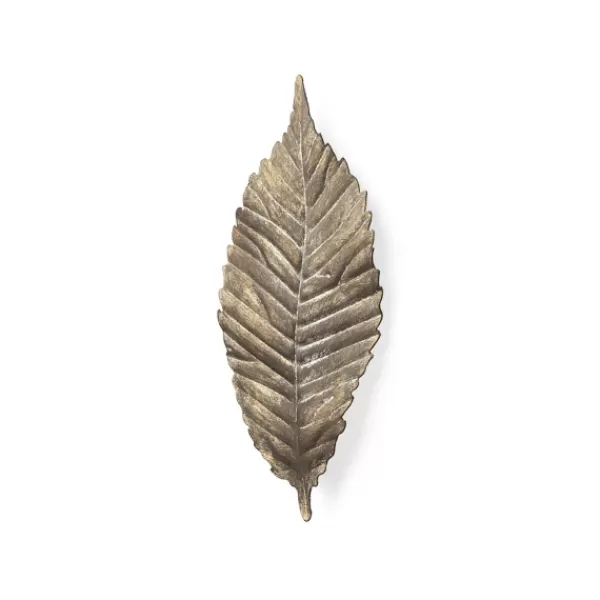 Wall Plaques-Kirkland's Home Metal Leaf Wall Plaque Gold