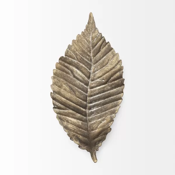 Wall Plaques-Kirkland's Home Metal Leaf Wall Plaque Gold