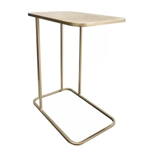 Accent & End Tables-Kirkland's Home Metal Modern C-Table Gold