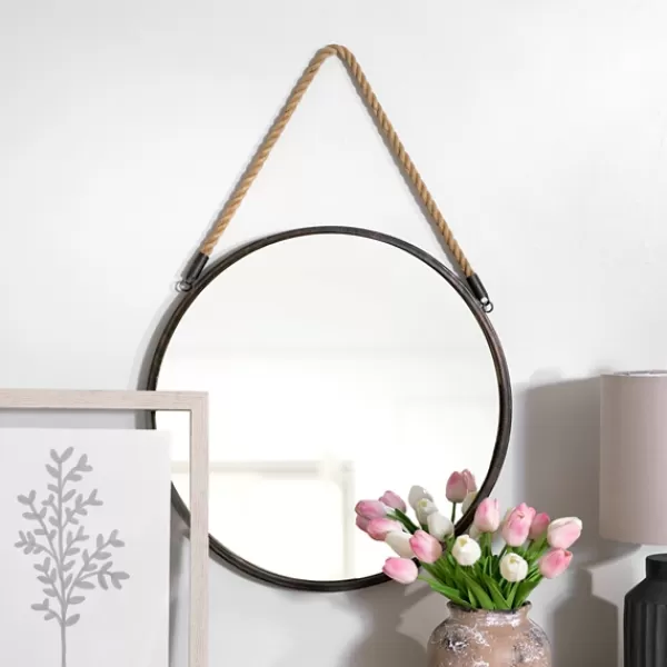 Decorative Mirrors-Kirkland's Home Metal Rope Wall Mirror