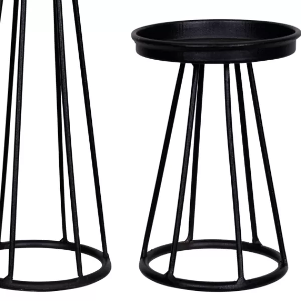 Candle Holders-Kirkland's Home Metal Soho Candle Holders, Set Of 3 Black