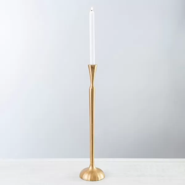 Candle Holders-Kirkland's Home Metal Taper Candle Holder, 21 In. Gold