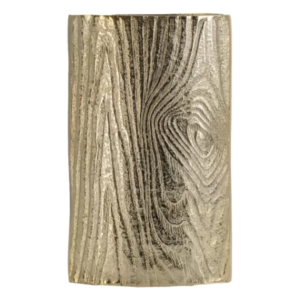 Vases-Kirkland's Home Metal Timber Scape Vase Gold