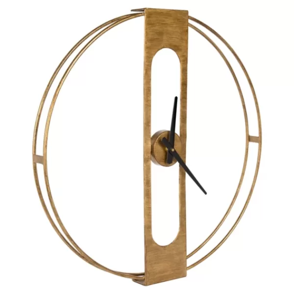 Clocks-Kirkland's Home Metal Urgo Wall Clock Gold