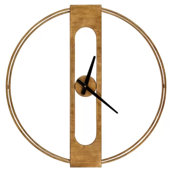 Clocks-Kirkland's Home Metal Urgo Wall Clock Gold