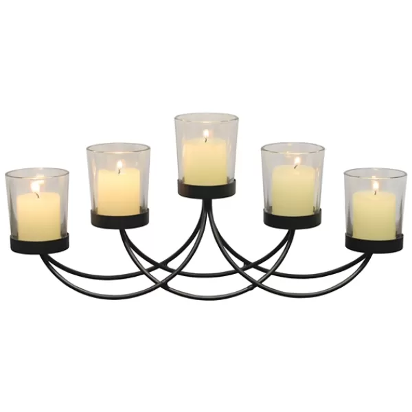 Candle Holders-Kirkland's Home Metal Votive Candelabra Black