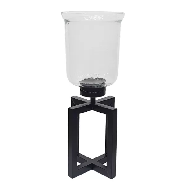 Candle Holders-Kirkland's Home Metal X Base Votive Candle Holder, 19 In. Black