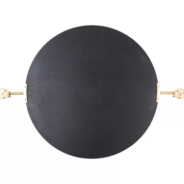 Decorative Mirrors-Kirkland's Home Metallic Gold Round Metal Frame Mirror