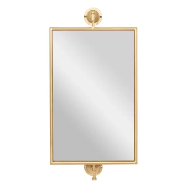 Decorative Mirrors-Kirkland's Home Metallic Metal Frame Wall Mirror Gold