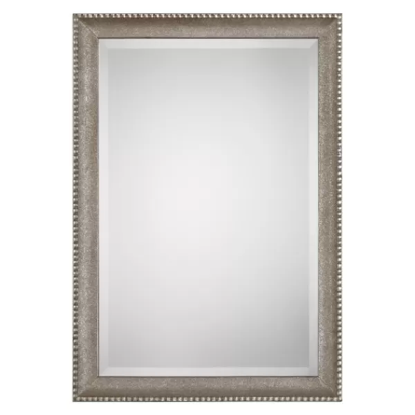 Decorative Mirrors-Kirkland's Home Metallic Silver Textured Frame Wall Mirror