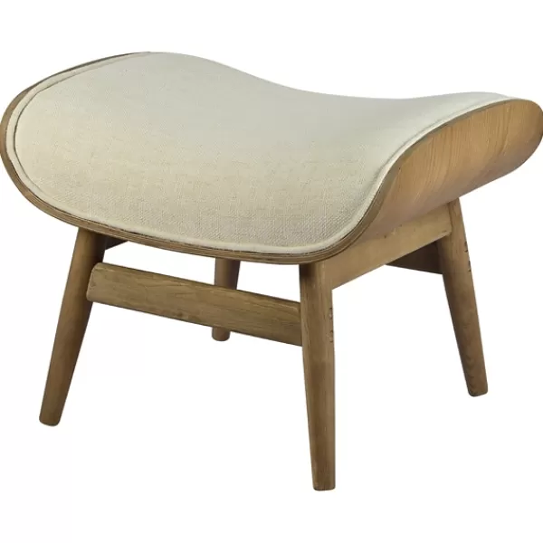 Benches & Ottomans-Kirkland's Home Mid-Century Modern Saddle Seat Ottoman