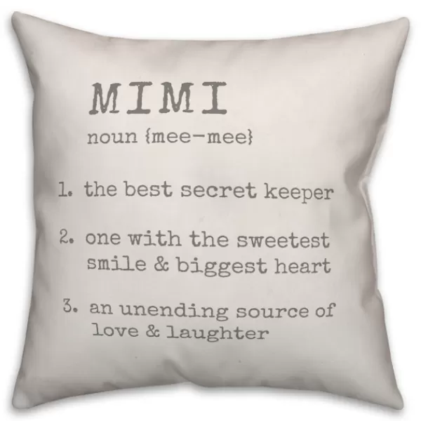 Pillows-Kirkland's Home Mimi Definition Pillow Gray/White