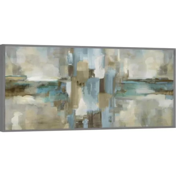 Canvas Art-Kirkland's Home Mirage Framed Canvas Art Print Green/Blue