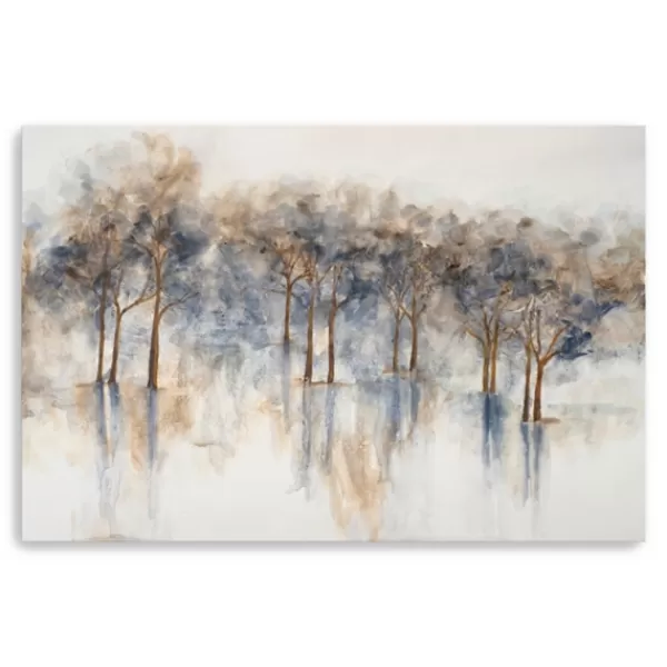 Canvas Art-Kirkland's Home Misty Woods I Giclee Canvas Art Print Gray