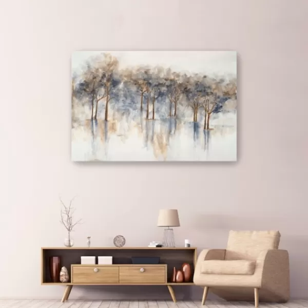 Canvas Art-Kirkland's Home Misty Woods I Giclee Canvas Art Print Gray