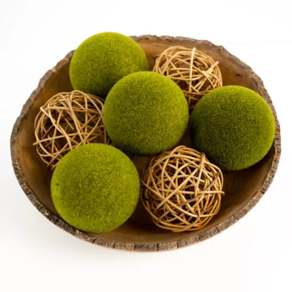 Bowl Filler-Kirkland's Home Mixed Green Moss And Twig Orb Bag