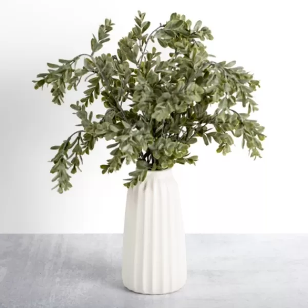 Arrangements & Greenery-Kirkland's Home Mixed Greenery Arrangement In White Vase Green/White