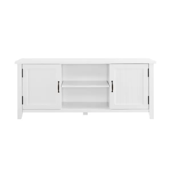 Tv Stands & Media Consoles-Kirkland's Home Modern Farmhouse 2-Door Tv Stand White