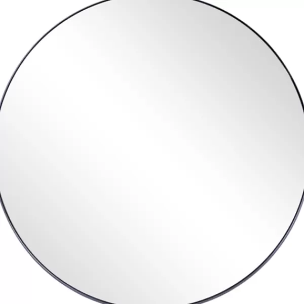 Decorative Mirrors-Kirkland's Home Moira Rounded Thin Frame Mirror, 32 In.