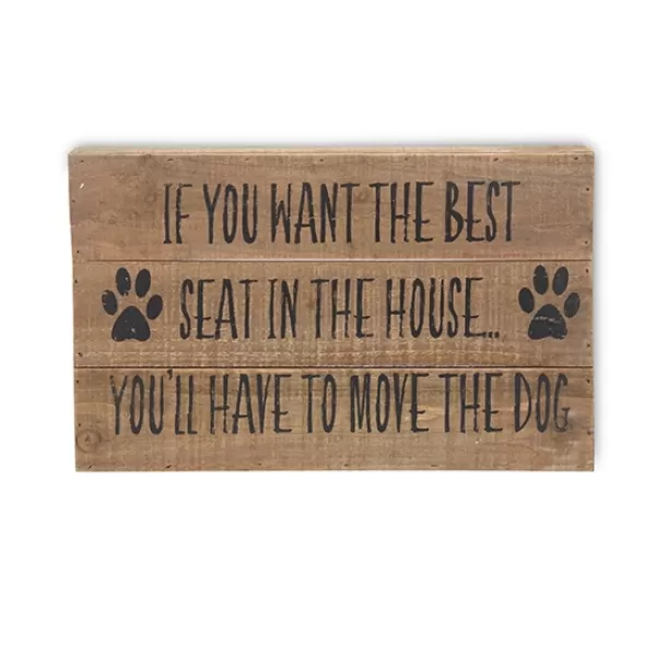 Wall Quotes & Signs-Kirkland's Home Move The Dog Wall Sign Brown