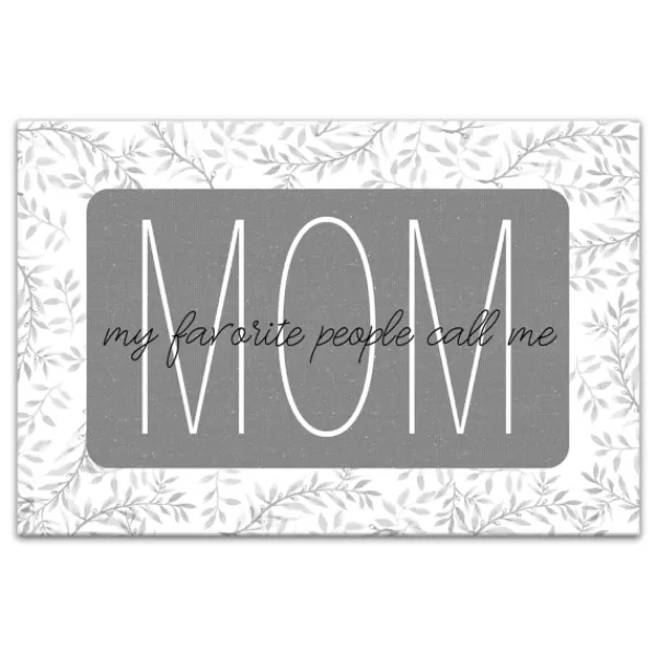 Wall Quotes & Signs-Kirkland's Home My People Call Me Mom Canvas Art Print Gray/White