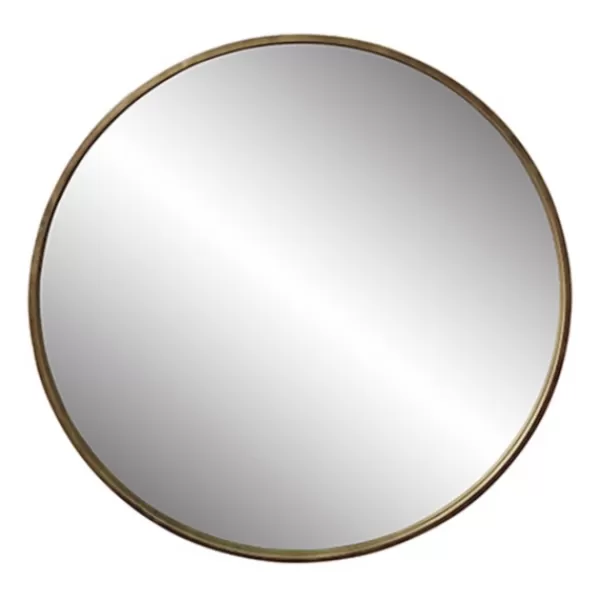 Decorative Mirrors-Kirkland's Home Napa Golden Round Frame Mirror