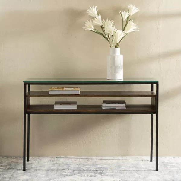 Console Tables-Kirkland's Home Nash Console Table Brown/Gray