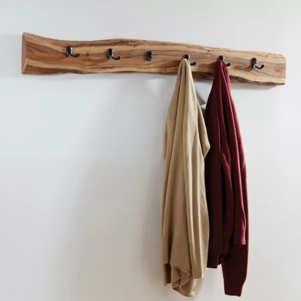 Hooks-Kirkland's Home Natural Acacia Wood Live Edge Wall Hooks