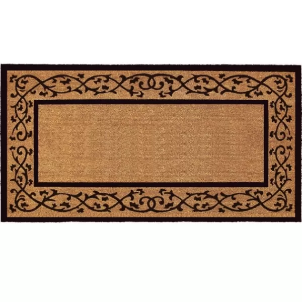 Doormats-Kirkland's Home Natural And Black Abby Doormat, 48X24 In. Tan/Black